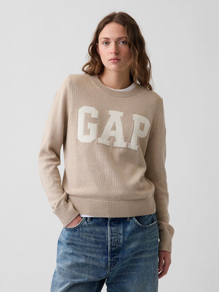 Suéter con logo de GAP de cuello redondo.