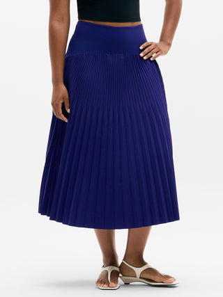 Featherweight Plissé Midi Skirt.