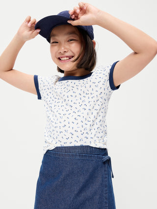 Wrap-Front Denim Skort for Girls.