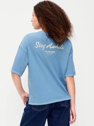 Crew-Neck Graphic T-Shirt.