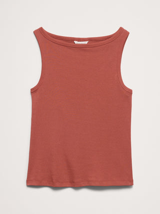 Fitted Sleeveless Cotton Top