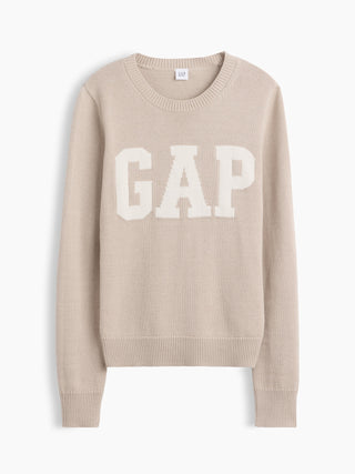 Suéter con logo de GAP de cuello redondo.