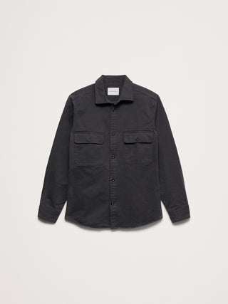 Cotton Twill Shirt Jacket.