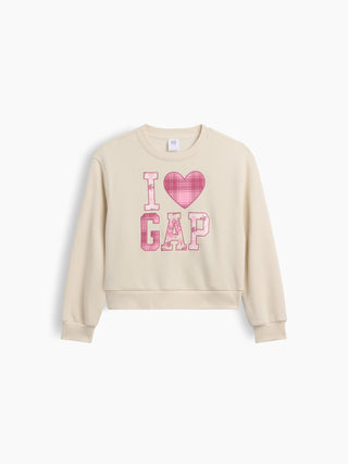 Kids Relaxed Wedge Crewneck Sweatshirt.