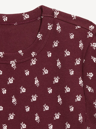Camiseta Ajustada Manga Corta con Estampado