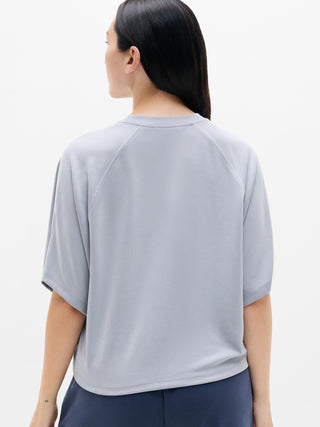 Camiseta Oversized Manga Corta Detalle Acanalado