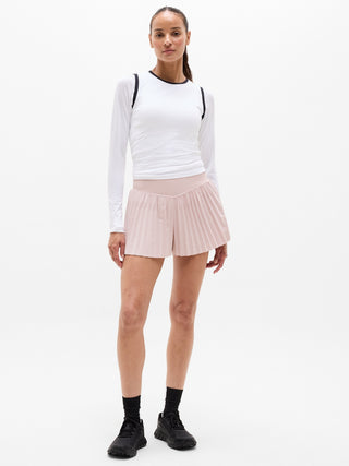 Featherweight Plissé Run Short.