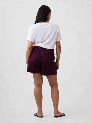 5" Mid Rise Downtown Khaki Shorts.