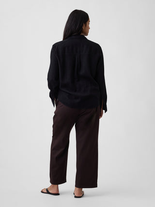 Mid Rise Easy Twill Pants.