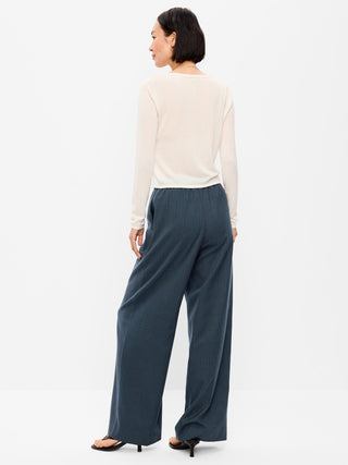 High-Waisted Wide-Leg Trouser.