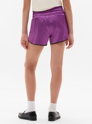 Athleta Girl Run Free Satin 2.5" Short.