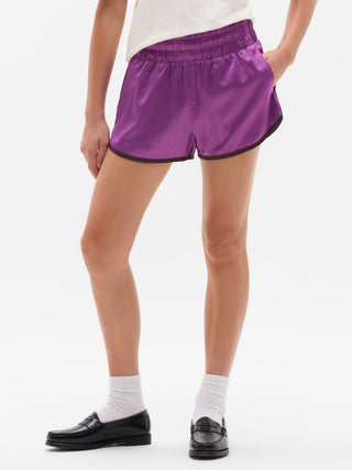 Athleta Girl Run Free Satin 2.5" Short.