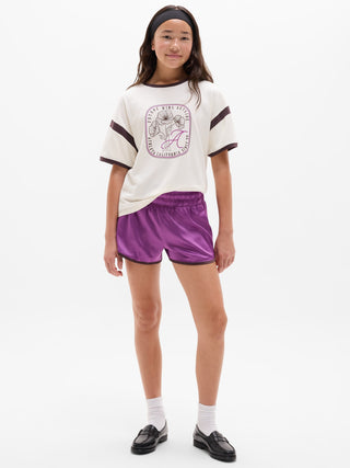 Athleta Girl Run Free Satin 2.5" Short.