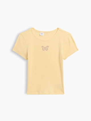 Camiseta acanalada para niños.