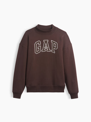 VintageSoft Oversized Mockneck Logo Sweatshirt.