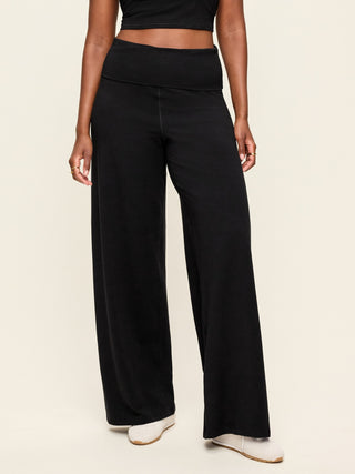 Pantalón Ancho Talle Alto Cintura Pegable