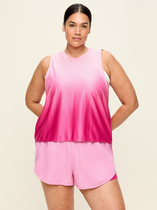 Camiseta sin mangas de malla.