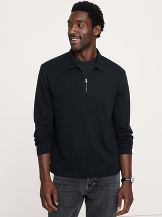 Luxury-Touch Quarter-Zip Polo.