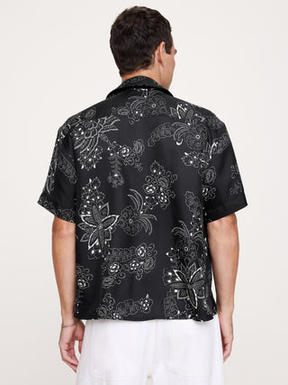 Standard-Fit Silk Resort Shirt.