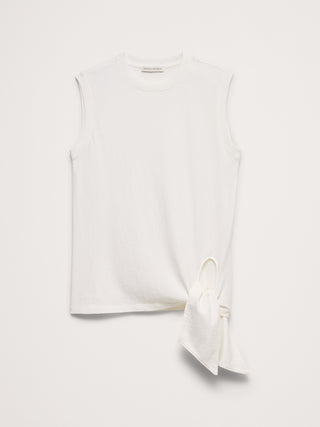 Vintage Cotton Tie-Hem Tank.