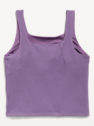 Sujetador Deportivo con Cuello Cuadrado, Niña