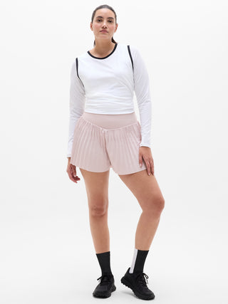 Featherweight Plissé Run Short.