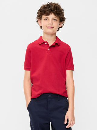 Boy's Short Sleeve Cotton Polo Shirt