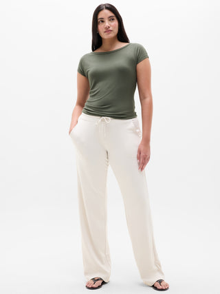 Perfect Rib Boatneck Tee.