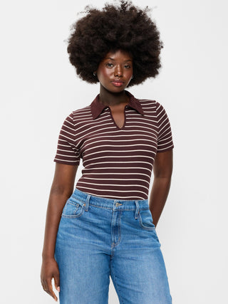 Keyhole Polo Top.