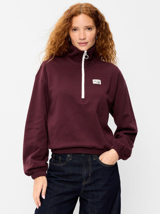 SoComfy Half-Zip Graphic Pullover Sweatshirt.