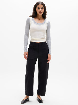 Perfect Rib Layered Top.