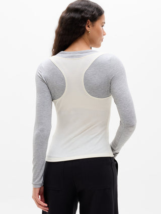 Perfect Rib Layered Top.
