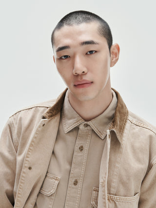 UltraSoft Denim Relaxed Utility Shirt.