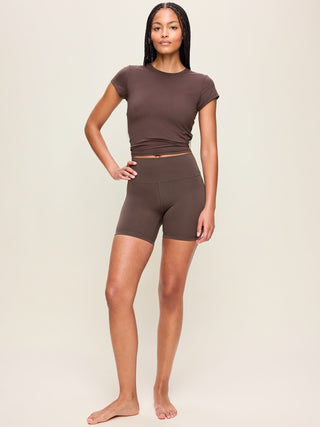 Short Deportivo Talle Alto con Cintura Elástica