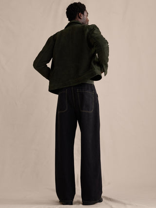 Jeans Holgado Talle Medio con Bolsillos