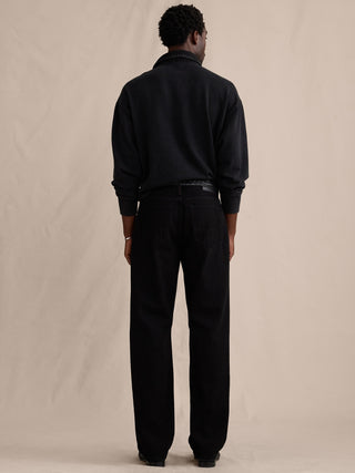 Jeans Holgado Talle Medio con Bolsillos