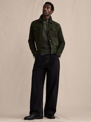 Jeans Holgado Talle Medio con Bolsillos