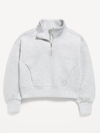 Bounce Fleece Half-Zip Pullover Sweatshirt for Girls.