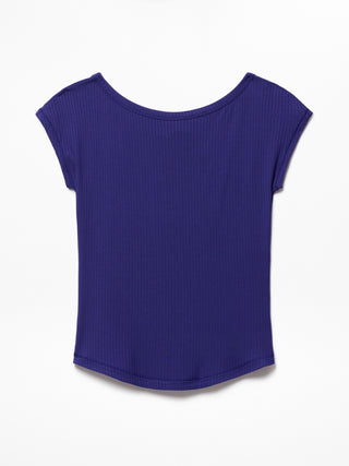 Perfect Rib Boatneck Tee.