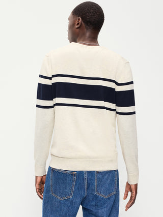 Suéter de cuello redondo.