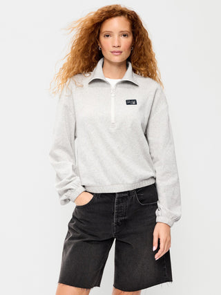 SoComfy Half-Zip Graphic Pullover Sweatshirt.
