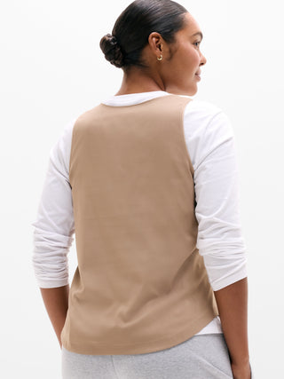 Featherweight Satin Tank.