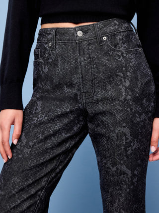 Jeans OG de tiro alto y corte recto al tobillo.