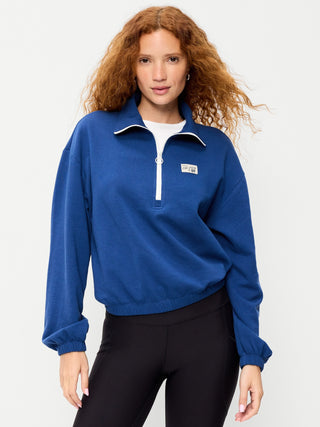 SoComfy Half-Zip Graphic Pullover Sweatshirt.