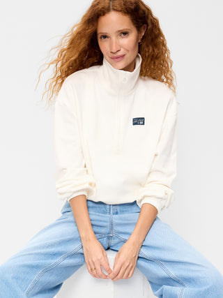 SoComfy Half-Zip Graphic Pullover Sweatshirt.