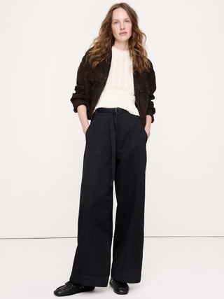 High-Rise Wide-Leg Utility Pant.