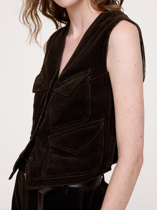 Corduroy Pocket Vest.