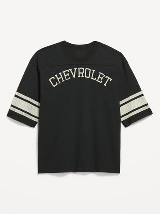 Camiseta de fútbol americano de cuello redondo.