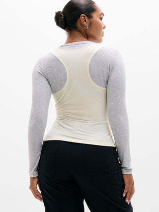 Perfect Rib Layered Top.