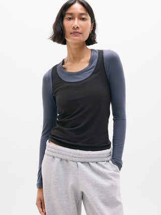 Perfect Rib Layered Top.